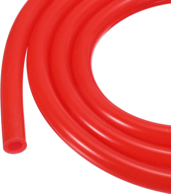 3.3ft Red Silicone Tubing | 5/32" ID x 1/4" OD Industrial Plastic Hoses for Pump Siphoning