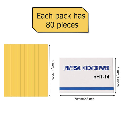 20 Pack 1600 1-14 pH Test Strips, Strips pH. Universal pH Test Paper Litmus Test Paper pH Soap Making Testing Strips
