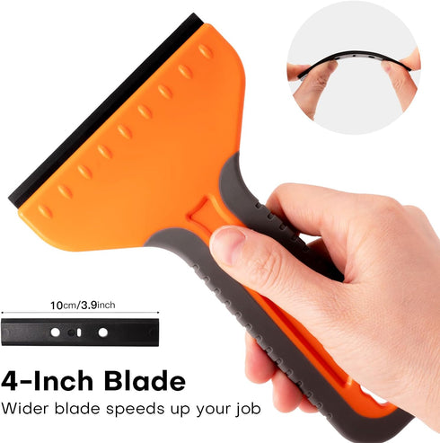 4-inch 2 20 NEWISHTOOL Plastic Razor Blade Scraper, PCS Big Blade Paint Scraper Sticker Remover Scraper Tool with Pcs