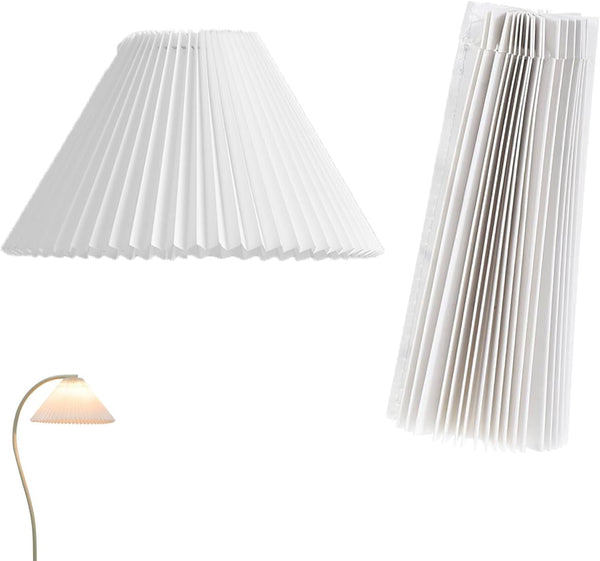 UtySty 2 Pack Pleated Table Lamp Lampshades Replacement Bedside Table Lamp Pleated Lamp