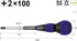 Vessel ball grip penetration Screwdriver +2 * 100 (No. 230) by VESSEL