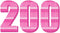 deegtran 200 Pack No Bleed Hot Pink Barrel Click Pens, Wholesale Retractable Ballpoint Pens with Smooth Ink, 1.0MM