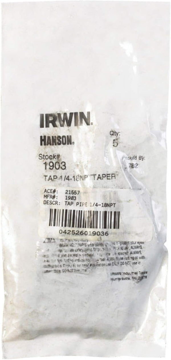 IRWIN 1/4-Inch NPT Tap for Tap Die Extraction, 18 NPT (1903ZR)