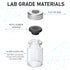 50 Pack 5ml Sealed Sample Vials - Transparent Glass Vials with Self-Healing Injection Port