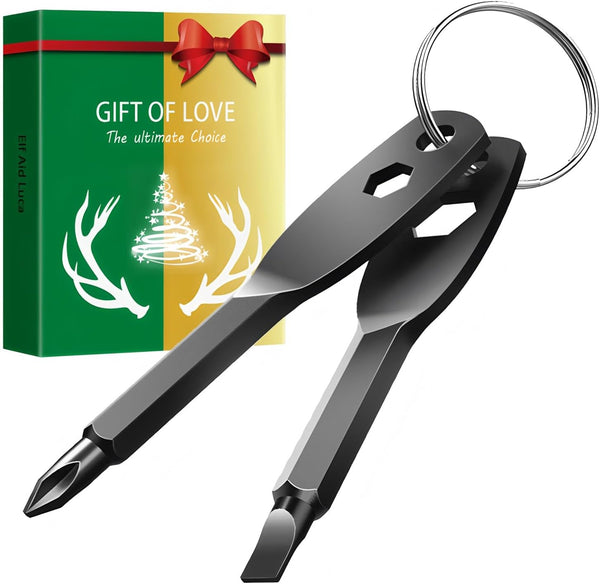 Gifts for men, Father's Day gifts 4-in-1 Pocket Screwdriver Keychain Tools, Mens