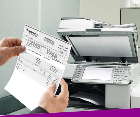 NextSecure Blank - Not Printed Check Stock for Laser/Ink-Jet, 500 Sheets Per Pack (Red-Blue Prismatic Top)