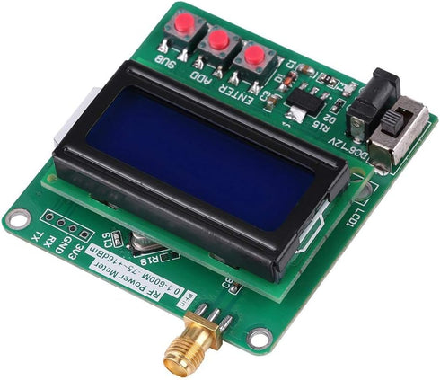 RF Power Meter, 1 600MHz Frequency Attenuation Meter with Digital LCD Display for RF Detection