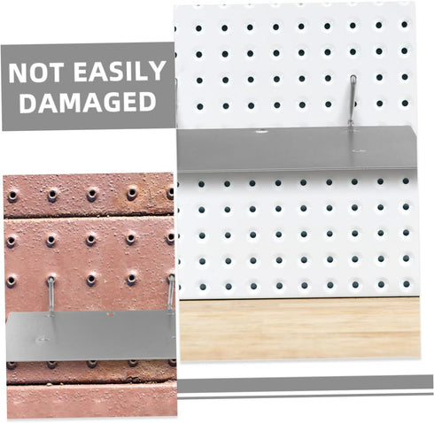 PRETYZOOM Pegboard Shelves Wall Peg Board Kit Tool Organizer Accessories Storage Construction Workbench Craft Room