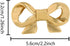Baoblaze Brass Bowknot Furniture Handle Kitchen Drawer Pull for Modern Home Furnishing Comfortable Bedside Cabinet Bow
