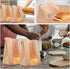 ARTSEWPLY 100pcs 250g Packaging Kraft Paper Bread Bags with Window, Baking Sandwich Pouches for Toast, Cookies