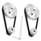 Zeelo 2PCS Set GT2 Synchronous Wheel, 20&80 Teeth 12mm Bore Aluminum Timing Pulley with 250mm Belt