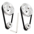 Zeelo 2PCS Set GT2 Synchronous Wheel, 20&80 Teeth 12mm Bore Aluminum Timing Pulley with 250mm Belt