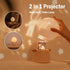 YXCKG 360Rotating 8 Angel Projector Night Light, Baby Projector Lamp, Romantic Planet Sky Projection for Kid Birthday
