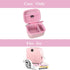 Mchoi Hard Case for Phomemo P12/P12 Pro Label Maker & Tapes, Waterproof Shockproof Protective Case (Pink)