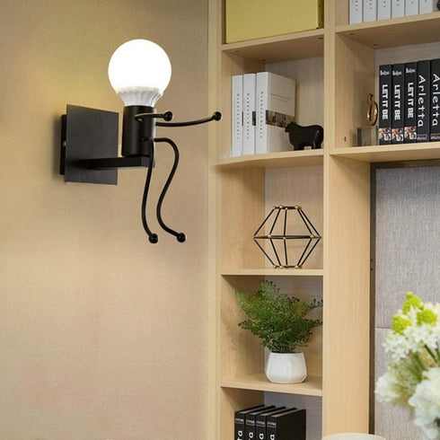 Mengjay E26 Modern Retro Creative Wall Lamp Nordic Modern Wall Lighting Fixtures LED Living Room Bedroom Bedside