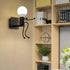 Mengjay E26 Modern Retro Creative Wall Lamp Nordic Modern Wall Lighting Fixtures LED Living Room Bedroom Bedside