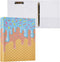 Aslsiy Kids 3 Ring Binder 1.5 Inch Dark Salmon Light Sky Blue Ice