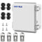 Waterproof Outdoor Project ABS Plastic Junction Box, IP67 Weatherproof Dustproof Enclosure with Hinged Cover, 5.9"X5.9"