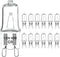 RAGFOZ G9 Halogen Light Bulb 120V 40W, 2 pin G9 Led Bulb Replacement,