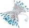 Novelty Lights 50 Feet 100 Bulb Incandescent Mini Light String, Teal with