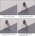 (60 Furniture Corner Connector Triangle Corner Brace, Universal Stainless Steel Corner Connector Bracket Metal