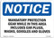 OSHA Notice Sign - Mandatory Protection Gear While In This Area, Aluminum Sign Made in the USA