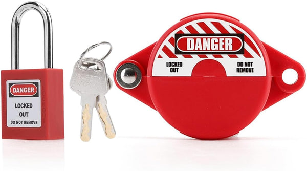 Home Valve Lockout Safety Padlock, Liquefied Gas Water Meter Floor Heating Drain Switch Kit
