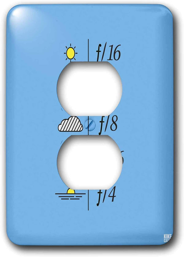 3dRose lsp_37763_6 Daylight Exposure Guide and Light Metering Aperture Table On Light