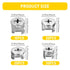 80pcs Furniture Connecting Cam Lock Connectors Fittings, Furniture Cam Lock Nuts, Cam Locks for Furniture, Connecting Lock Nuts Fasteners for Cabinet Drawer, 12x10/15x11.5/15x9.5/15x13.5mm