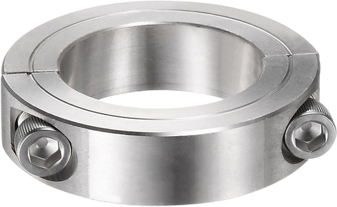 HARFINGTON 304 Stainless Steel Double Split Axle Clamp-On Shaft Collar for 1-3/4" Rod