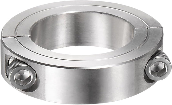 HARFINGTON 304 Stainless Steel Double Split Axle Clamp-On Shaft Collar for 1-3/4" Rod