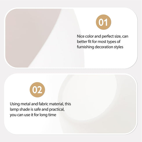 4pcs Set Uonlytech Plastic Horseshoe Lamp Shades Floor Lamp Shade White Replacement Bowl for Table
