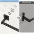 24" 2 Pack MKO Towel Bar for Bathroom, Hand Towel Holder Rod with Metal, Black Towel Racks for Bathroom Hanger Wall