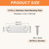 2.2"x0.6", 12 PATIKIL Flat Mending Plate Pcs Stainless Steel Straight Flat Bracket for Shelves Corner Braces Brackets