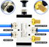 TAILONZ PNEUMATIC 3/8"NPT 5 Way 2 Position Air Hand Lever Operated Valve, Manual Control Push-Pull