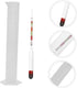 Generic 2 Sets Home Brew Hydrometer Kit Round Cylinder Triple Scale Alcohol Meter for Wine Making Beginners