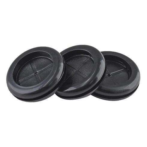 6 Pack Rubber Grommet, 2" Inside Diameter, 2-3/8" Drill Hole Firewall Plug for Wire Protection, Double Sided Round