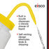 EISCO 6PK Wash Bottle for Isopropanol, 500ml, Labeled with Color Coded Chemical & Safety Information