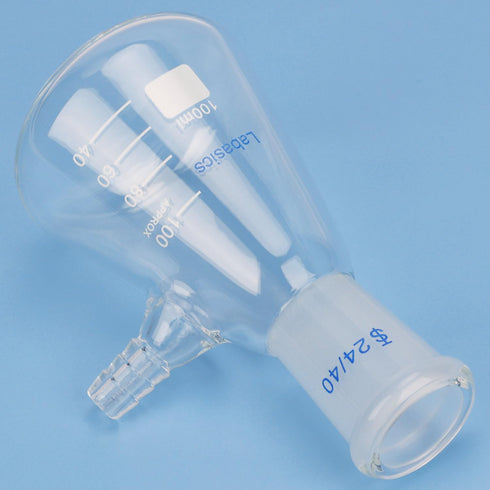 100 ml Filtering Flask with 24/40 Standard Taper Joint, High Borosilicate Glass Filter Flask, Bolt Neck with Tubulation