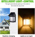 IP65 Surakey Solar Wall Lanterns Outdoor, Wireless Dusk to Dawn Lantern Motion Sensor LED Sconce Lights Waterproof
