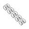 uxcell 5Pcs Compression Spring, Wire Diameter 0.024", 304 Stainless Steel Coil Mechanical Spring, Silver