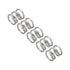 uxcell 5Pcs Compression Spring, Wire Diameter 0.024", 304 Stainless Steel Coil Mechanical Spring, Silver