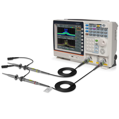 AUTOUTLET P6100 Universal Oscilloscope Probe with Accessories Kit - 100MHz Clip Probes with BNC to Minigrabber Test Lead