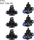 uxcell 4mm OD Pneumatic Air Flow Control Valve, Push-to-Connect Fitting, 6pcs Pneumatic Controller Valve