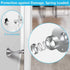 WINONLY 4 Pack Magnetic Door Stopper - Stainless Steel, No Drilling, Stronger Mount for Wide Doors