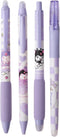 Erasable Black Ink Gel Pen with Eraser, 0.5mm Fine Point Cute Pen for Girls and Boys for Note Taking and Marking