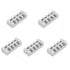 4 Way TB Ceramics Terminal Blocks, 250V High Temp Porcelain Ceramic Connectors,