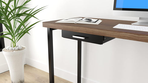 Gome Under Desk Pull-Out Drawer, Storage Organizer for Office Mounted, Easy Slide-Out Pencil Drawer for Sit-Stand
