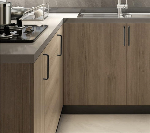 SMOKT 1Pcs C-4162-25mm-Bronze) Minimalism Knurled Textured Bronze Long Furniture Handles Wardrobe Kitchen Cupboard