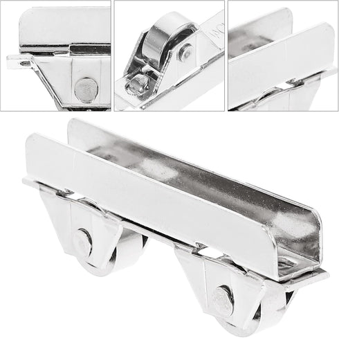 Angoily 10PCS Showcase Window Roller, Mini Sliding Door Rollers Replacement for Sliding Cabinet Door